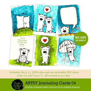 ArtsyJournalingCards04 - kis mackók - little bears