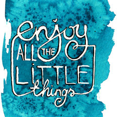 Letölthető, nyomtatható 'Enjoy little things' kártya