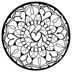 Nyomtatható mandala színező