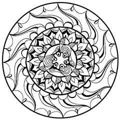 Nyomtatható mandala színező
