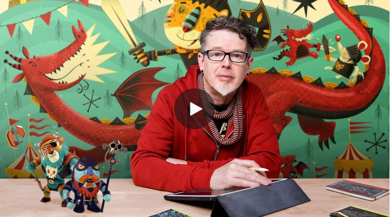 Domestika.org tanfolyam: Steve Simpson - The Art of Record Covers: Illustration Meets Lettering