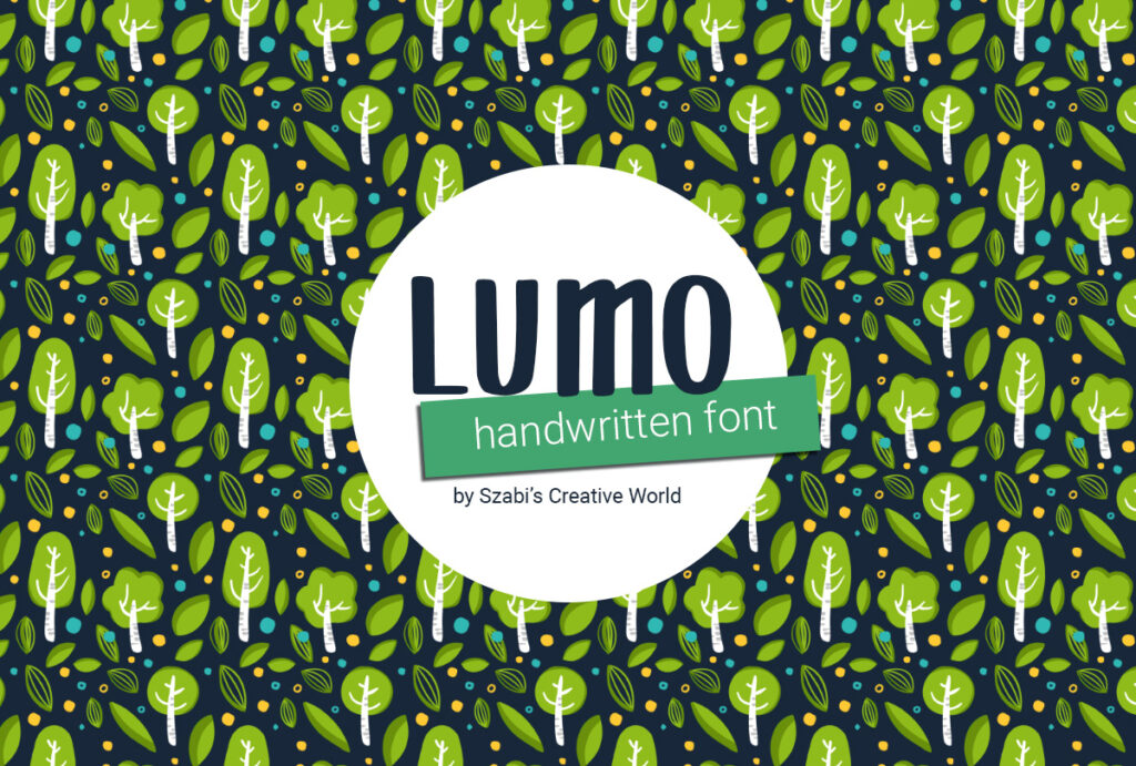Lumo SCW Handwritten font - ingyen letölthető kézírásos betűtípus