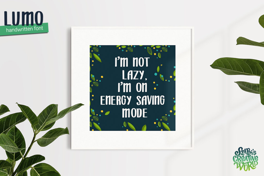 Lumo SCW Handwritten font - ingyen letölthető kézírásos betűtípus - látványterv: poszter