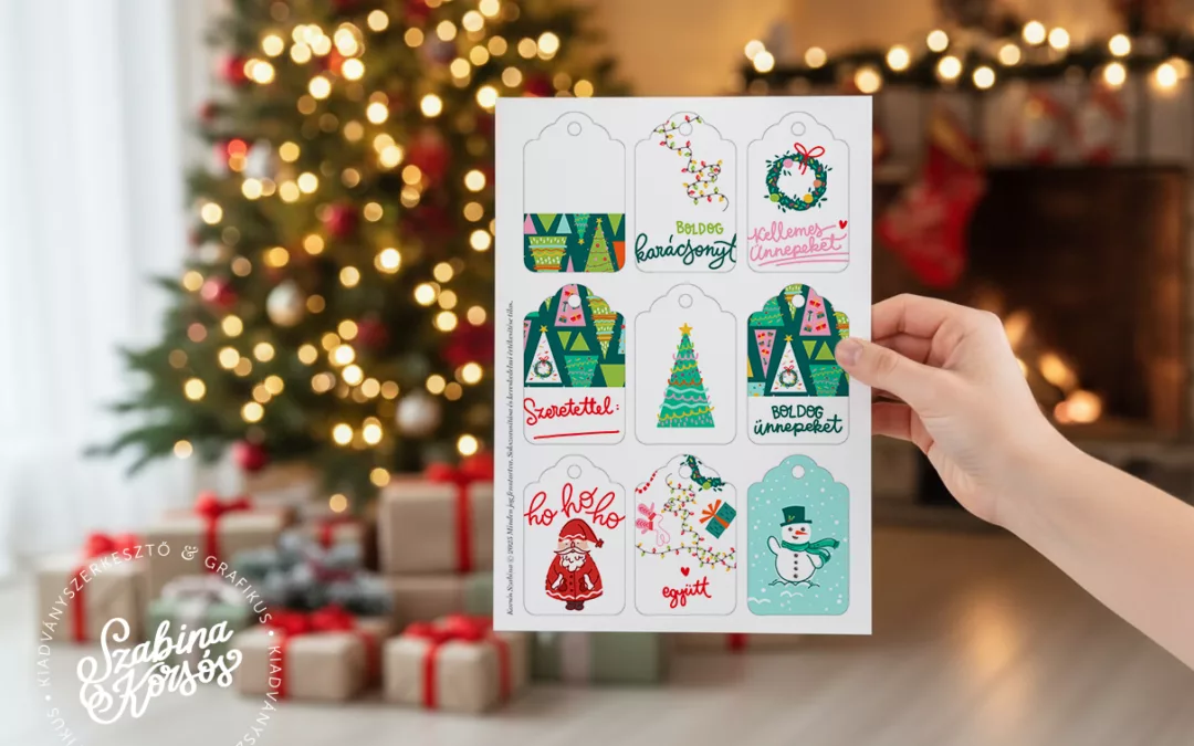 Ingyen letölthető, nyomtatható karácsonyi ajándékkísérők (2025)